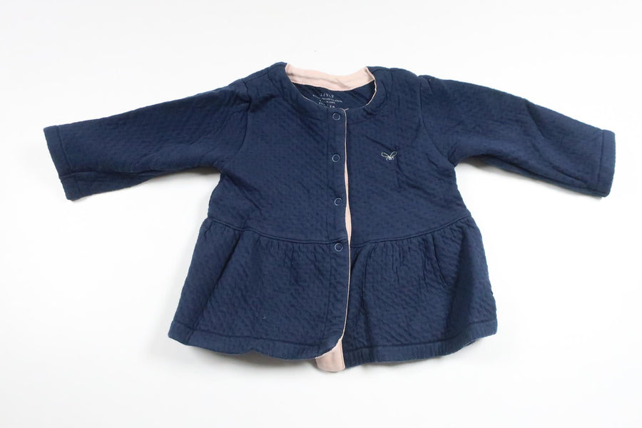 Strickjacke von Livly – Größe 68/74 – Marineblau