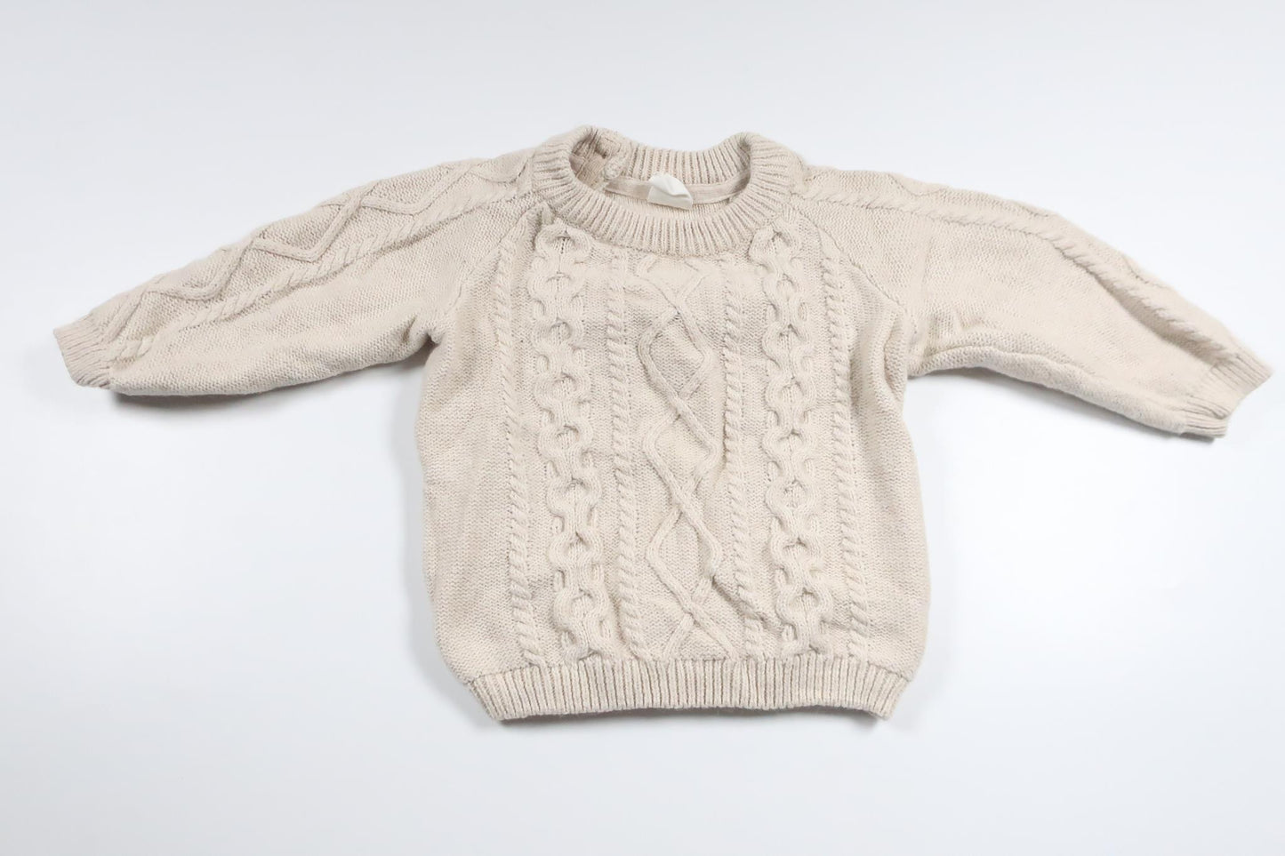 Strickpullover von H&MM - Größe 74 - Beige