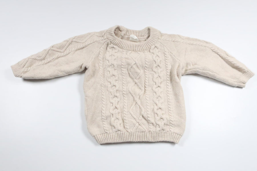 Strickpullover von H&MM - Größe 74 - Beige