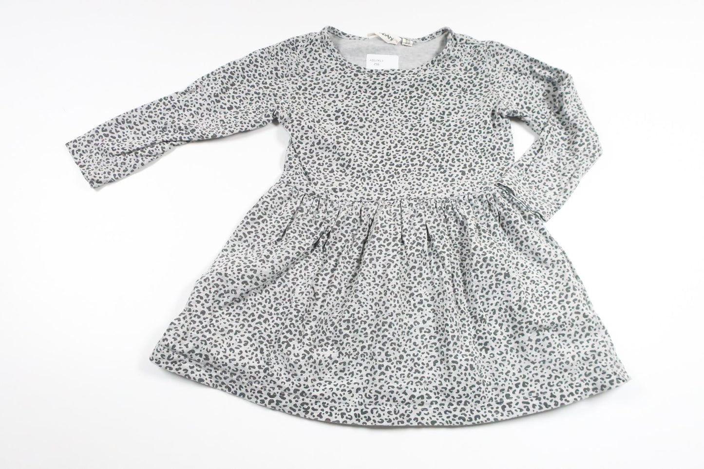 Leopardenkleid von Kappahl – Größe 86/92 – Grau