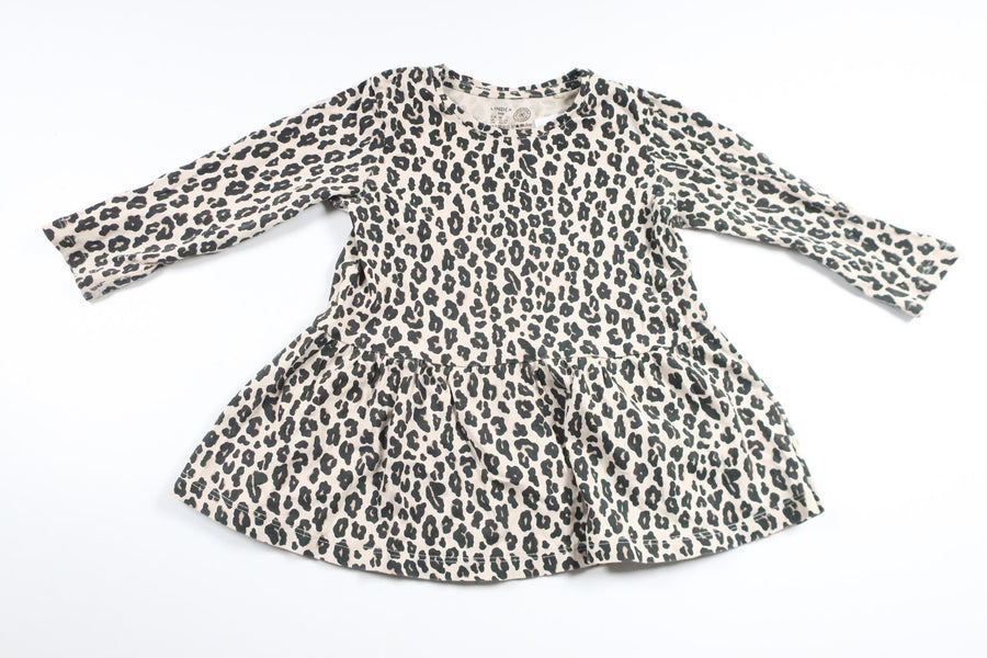 Leopardenkleid von Lindex – Größe 92 – Beige