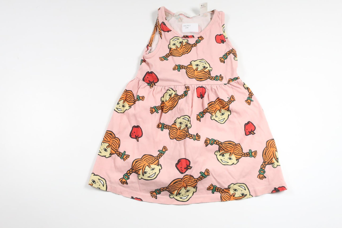 Kleid mit Pippi Langstrumpf von H&MM - Größe 92 - Rosa