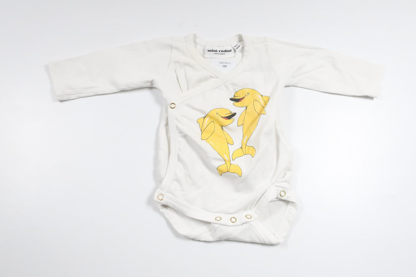 Wickelbody von Mini Rodini – Größe 50/56 – Weiß