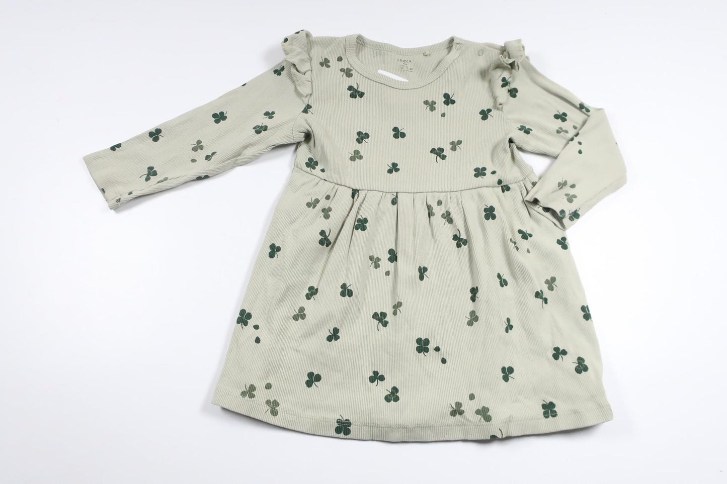 Geripptes Kleid von Lindex – Größe 86 – Grün