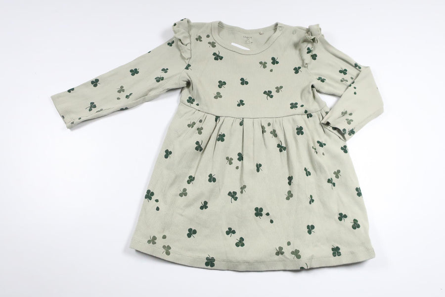 Geripptes Kleid von Lindex – Größe 86 – Grün