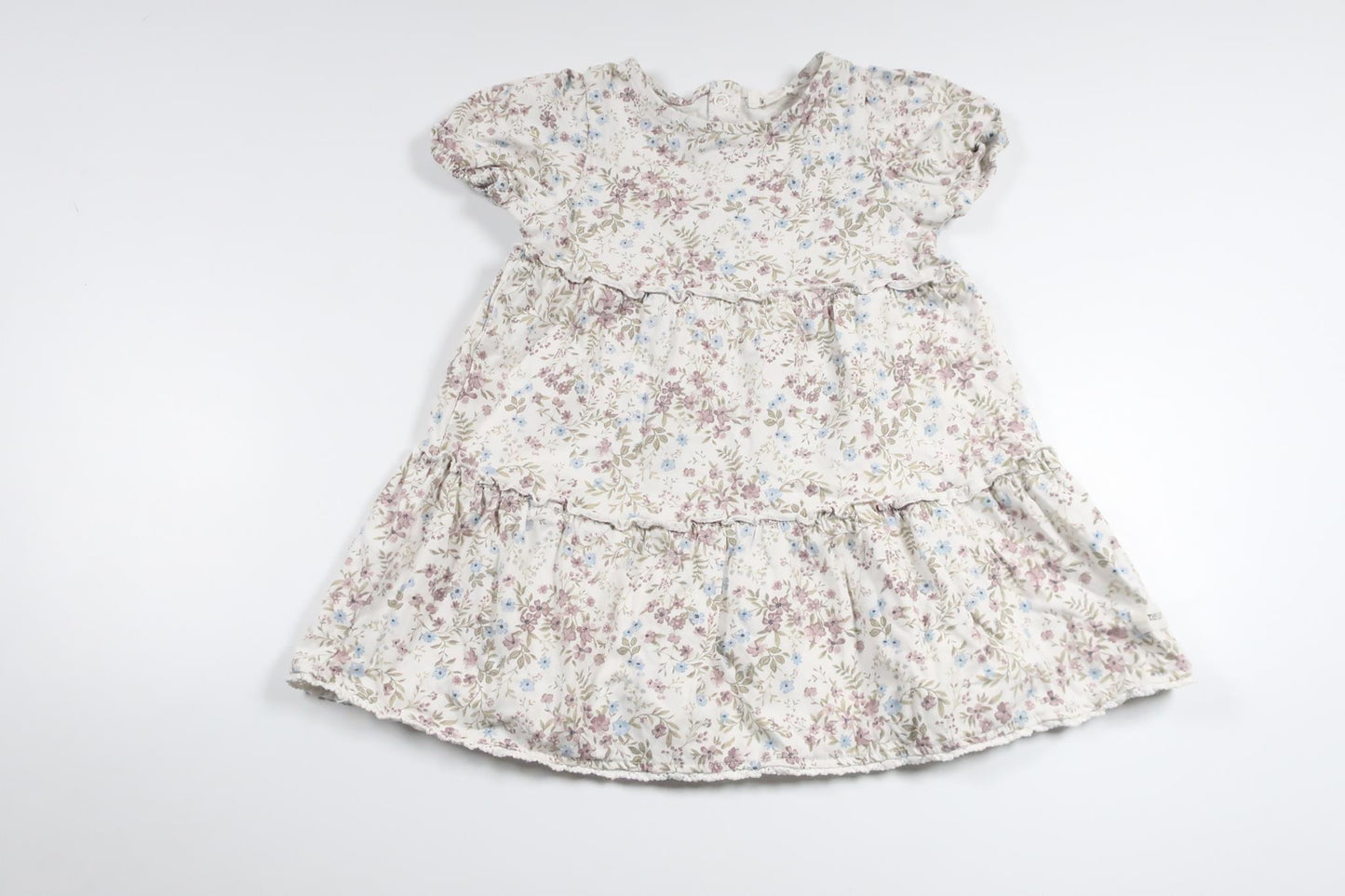 Geblümtes Kleid von Newbie – Größe 86 – Weiß