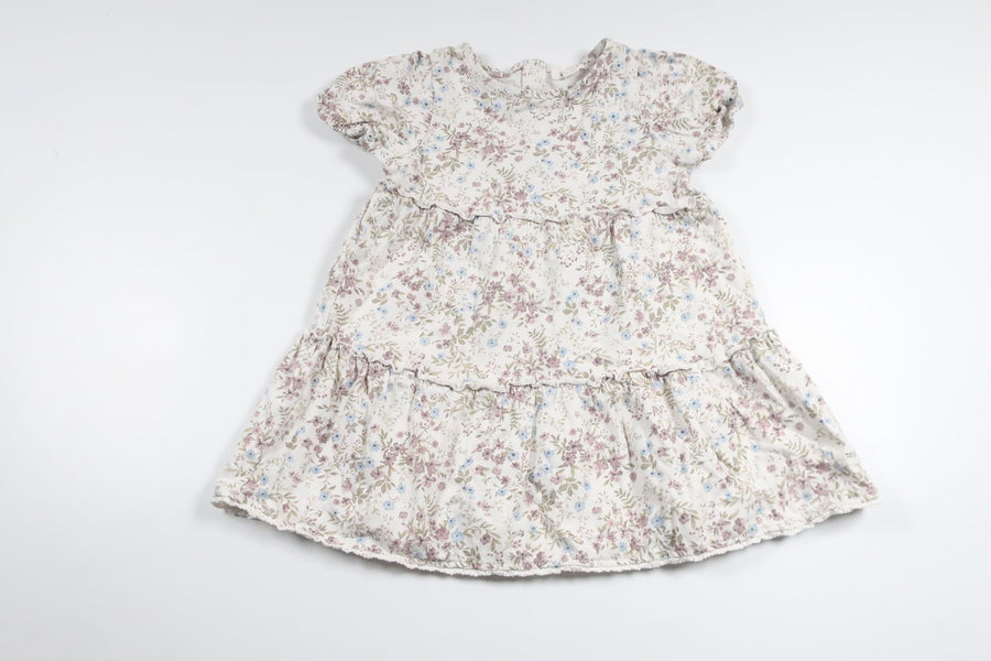 Geblümtes Kleid von Newbie – Größe 86 – Weiß