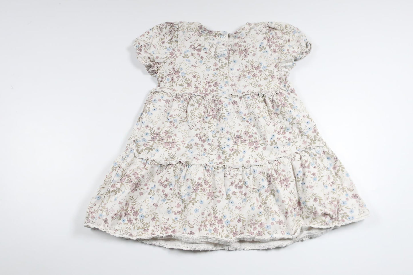 Geblümtes Kleid von Newbie – Größe 86 – Weiß