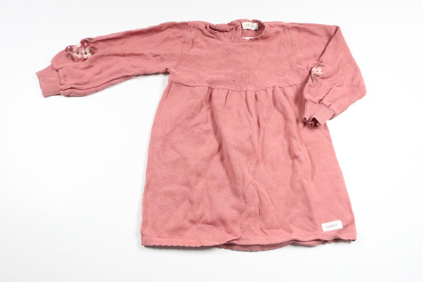 Knitted dress from Newbie - Size 80 - Pink