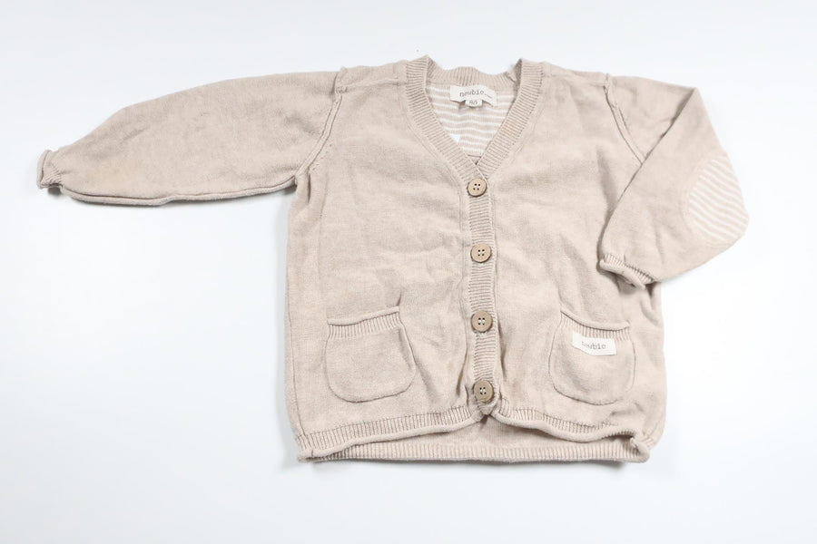 Strickjacke von Newbie – Größe 80 – Beige
