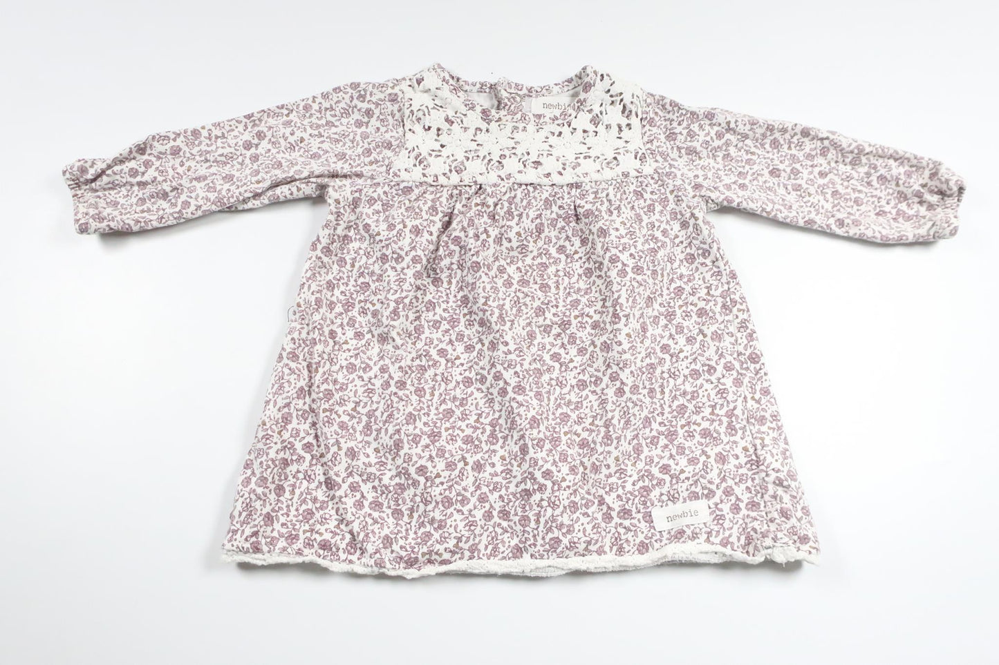 Floral tunic from Newbie - Size 68 - Purple