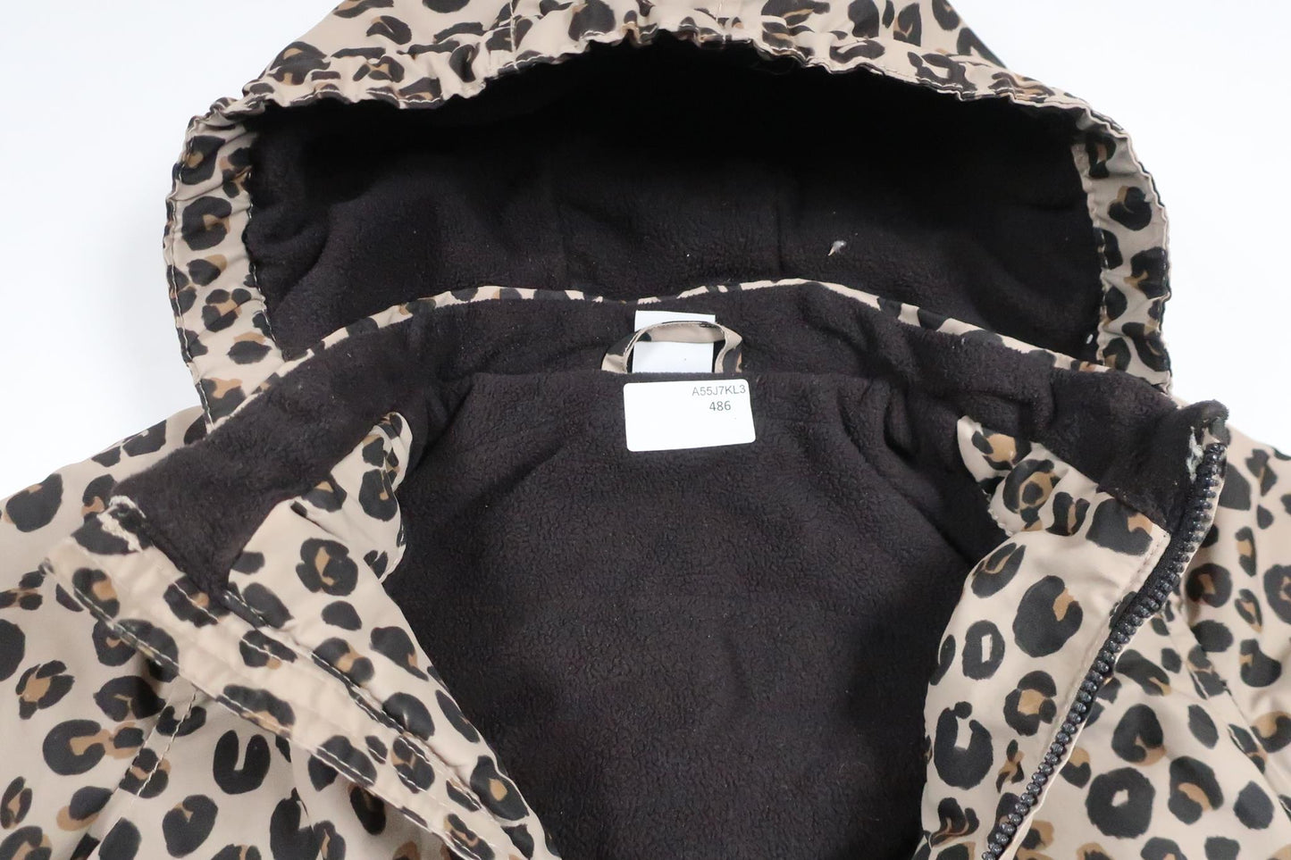 Dünnere, mit Fleece gefütterte Jacke von Lindex – Größe 80 – Beige