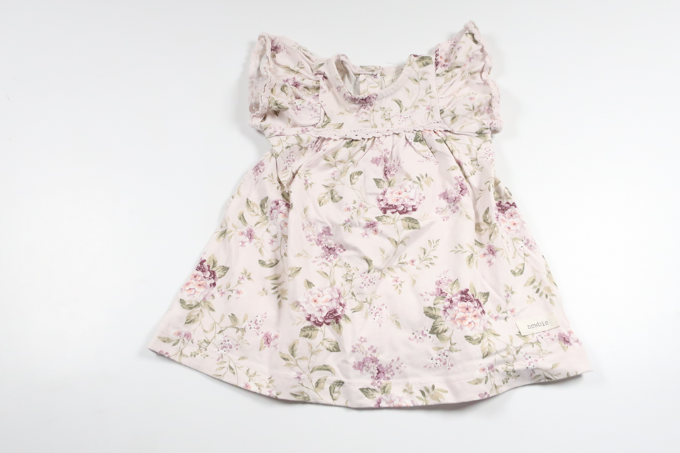 Floral dress from Newbie - Size 62 - Purple