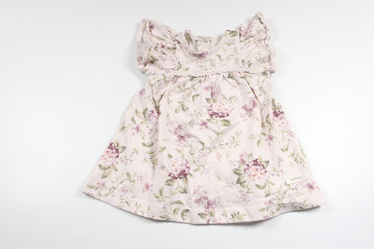 Geblümtes Kleid von Newbie – Größe 62 – Lila