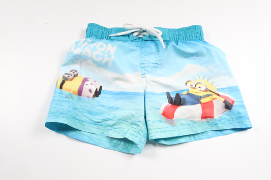 Badeshorts mit Minions von H&MM - Größe 92 - Blau