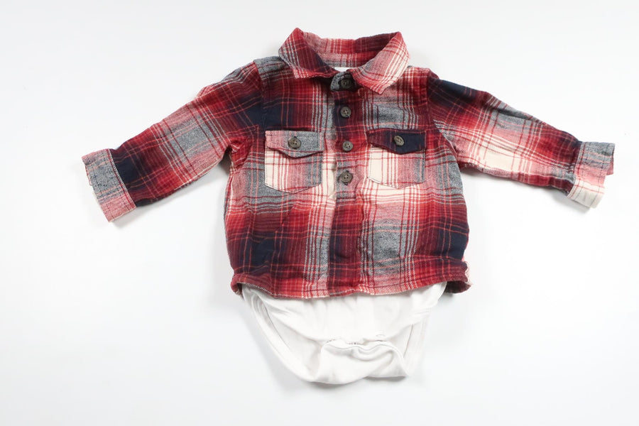 Shirt-Body von Name It – Größe 62 – Rot