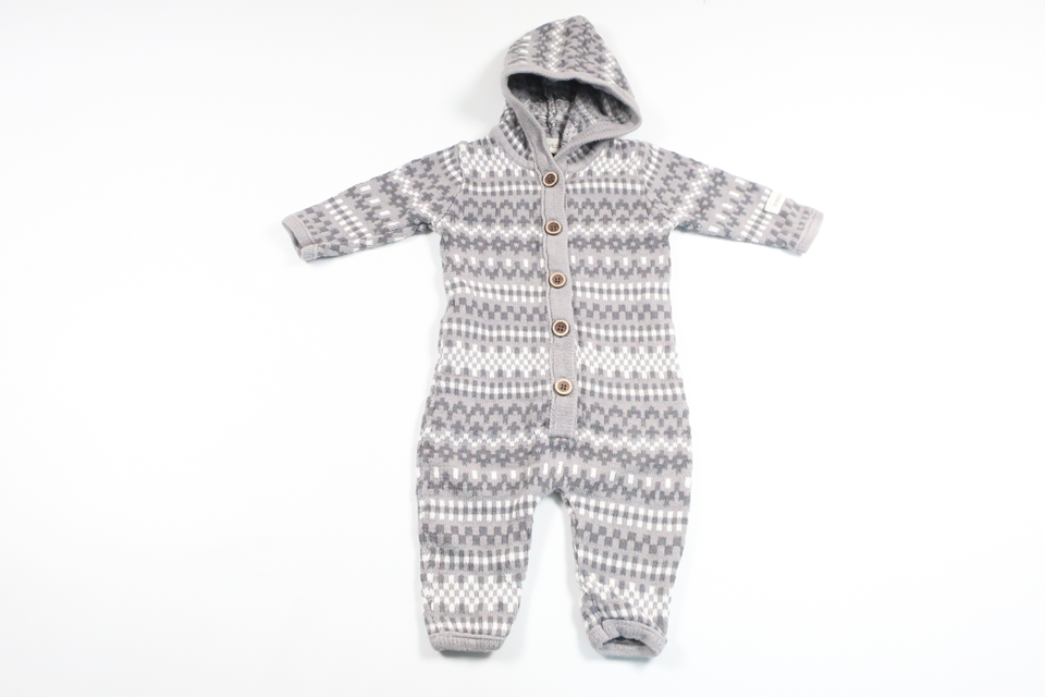 Strickoverall von Newbie – Größe 56 – Grau