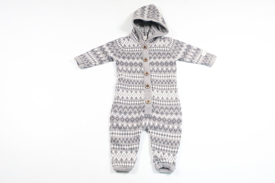 Strickoverall von Newbie – Größe 56 – Grau