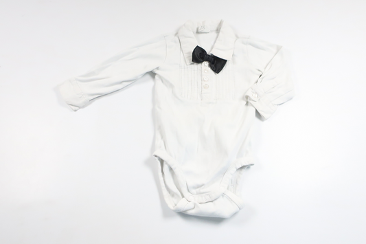 Bodysuit with bow tie from H&M - Size 74 - White