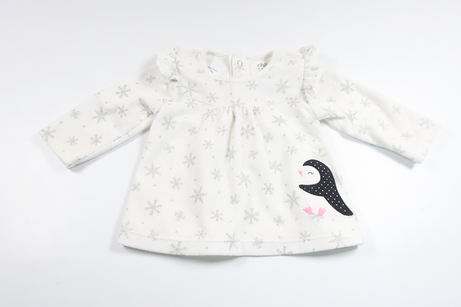Fleece tunic from Carter's - Size 62/68 - Off-white