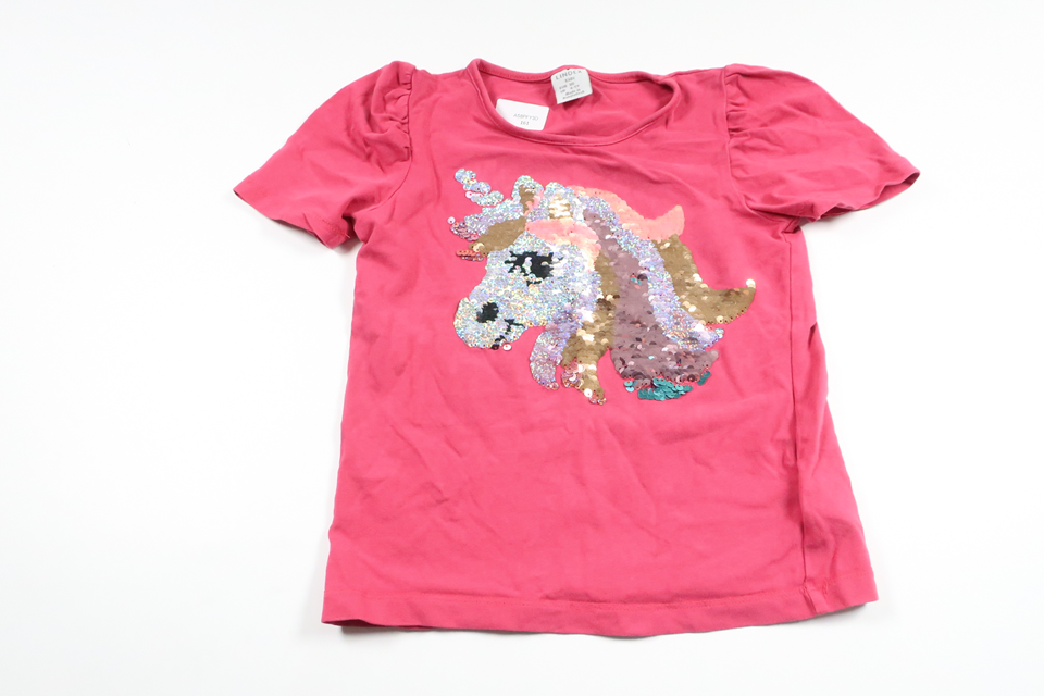 Paillettenpullover mit Wendefunktion von Lindex – Größe 110 – Rosa