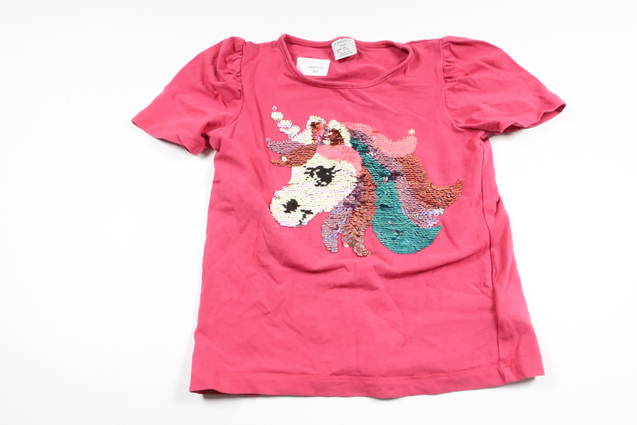 Paillettenpullover mit Wendefunktion von Lindex – Größe 110 – Rosa