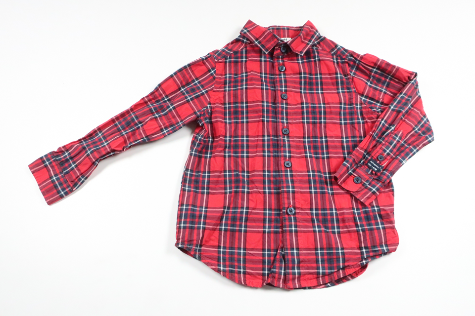 Kariertes Hemd von Kappahl – Größe 98 – Rot