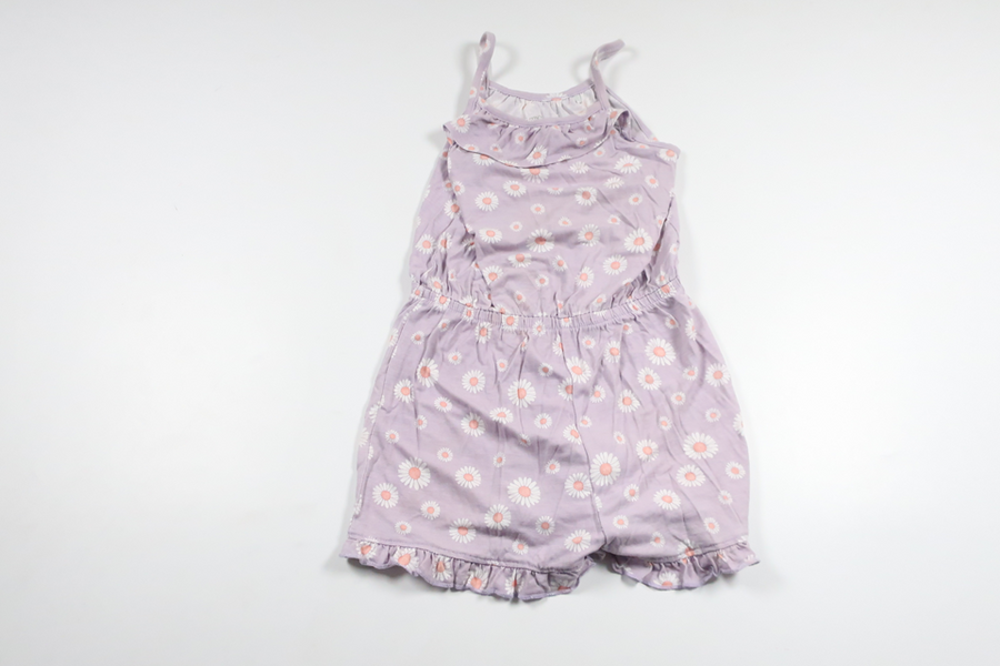 Geblümter Jumpsuit von ICA I Love Eco – Größe 110/116 – Lila