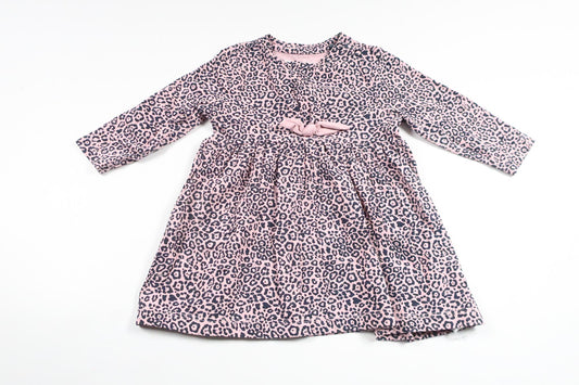Leopard print dress from Name It - Size 68 - Pink