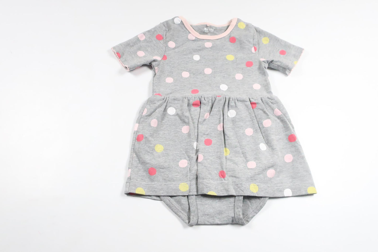 Dress with built-in body from MeToo - Size 74 - Grey