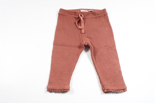 Structured knit trousers from Zara - Size 68 - Brown