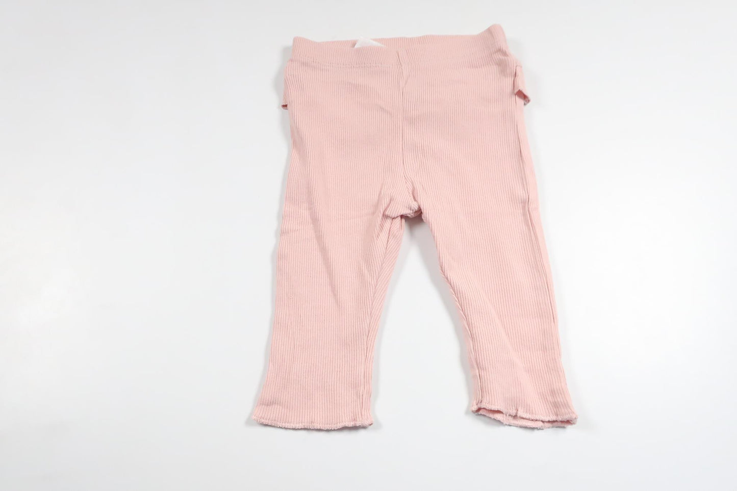 Ribbed trousers with ruffles from H&M - Size 62 - Pink