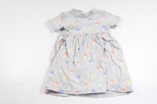 Dress with ice creams from ICA I Love Eco - Size 80 - Grey