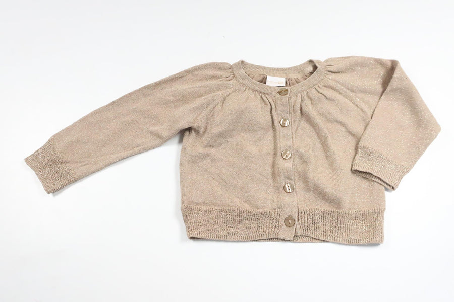 Glittery cardigan from Lindex - Size 74 - Gold
