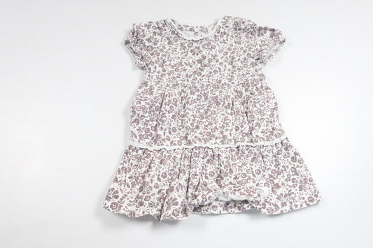 Geblümtes Kleid von Newbie – Größe 62 – Weiß