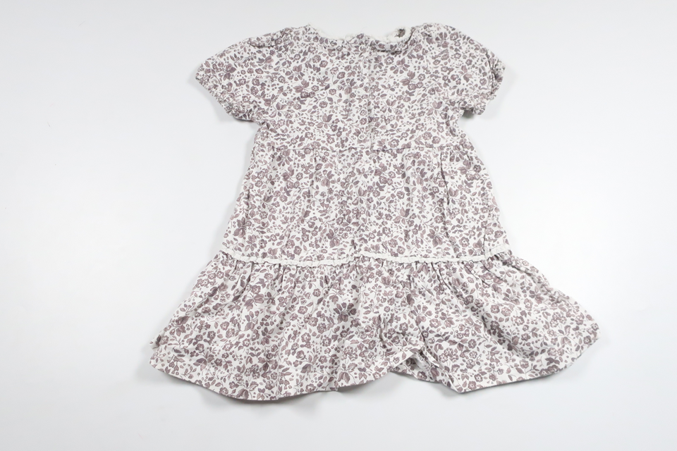 Geblümtes Kleid von Newbie – Größe 80 – Weiß