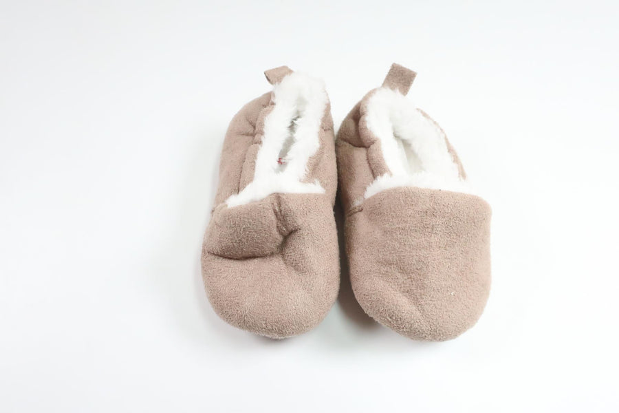 Fleece booties from H&M - Size 16/17 - Beige
