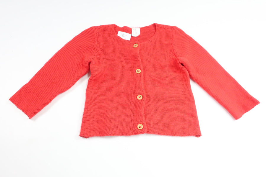 Strickjacke von H&MM - Größe 80 - Rot