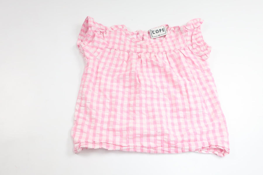 Gestreifte Tunika von Cope – Größe 80 – Rosa