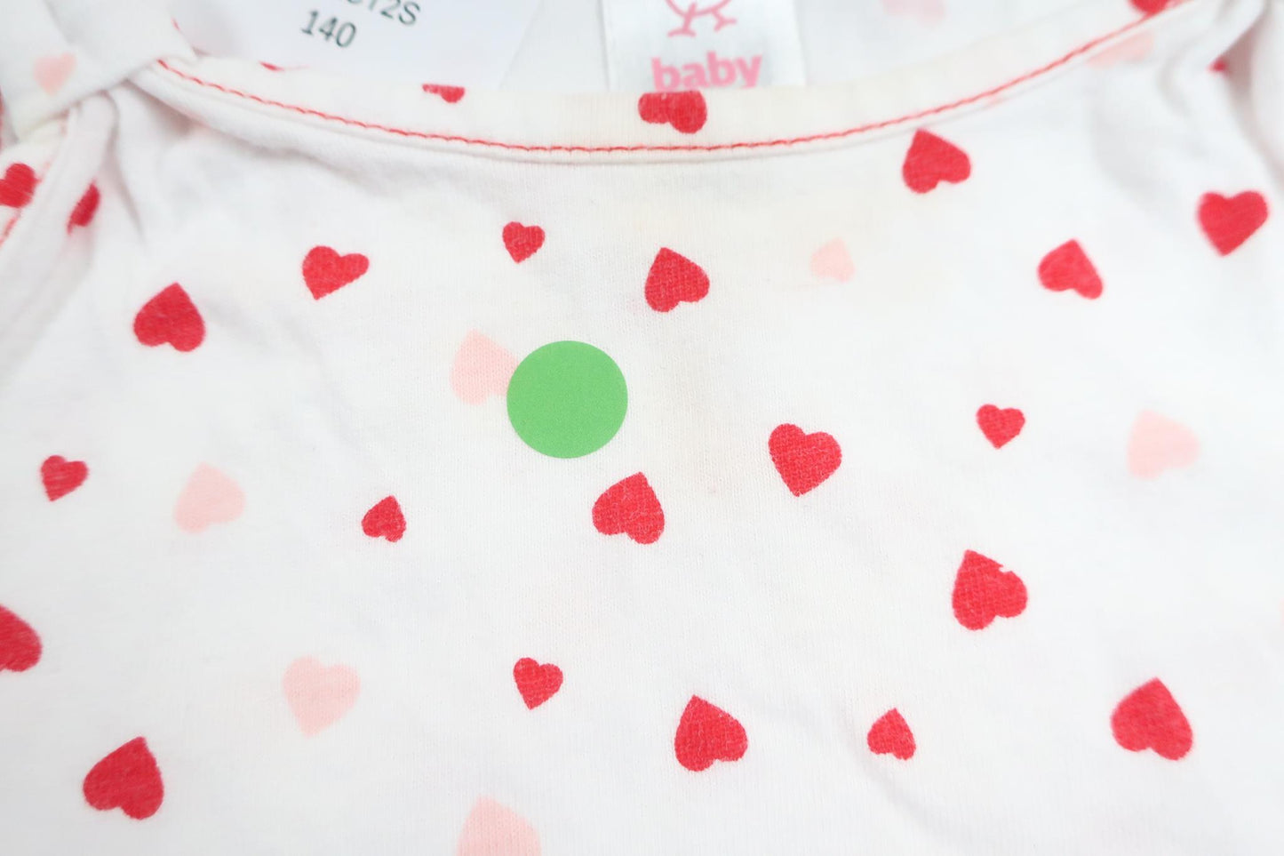 Tanktop mit Herzchenmuster von Baby Club by C&A – Größe 74 – Weiß