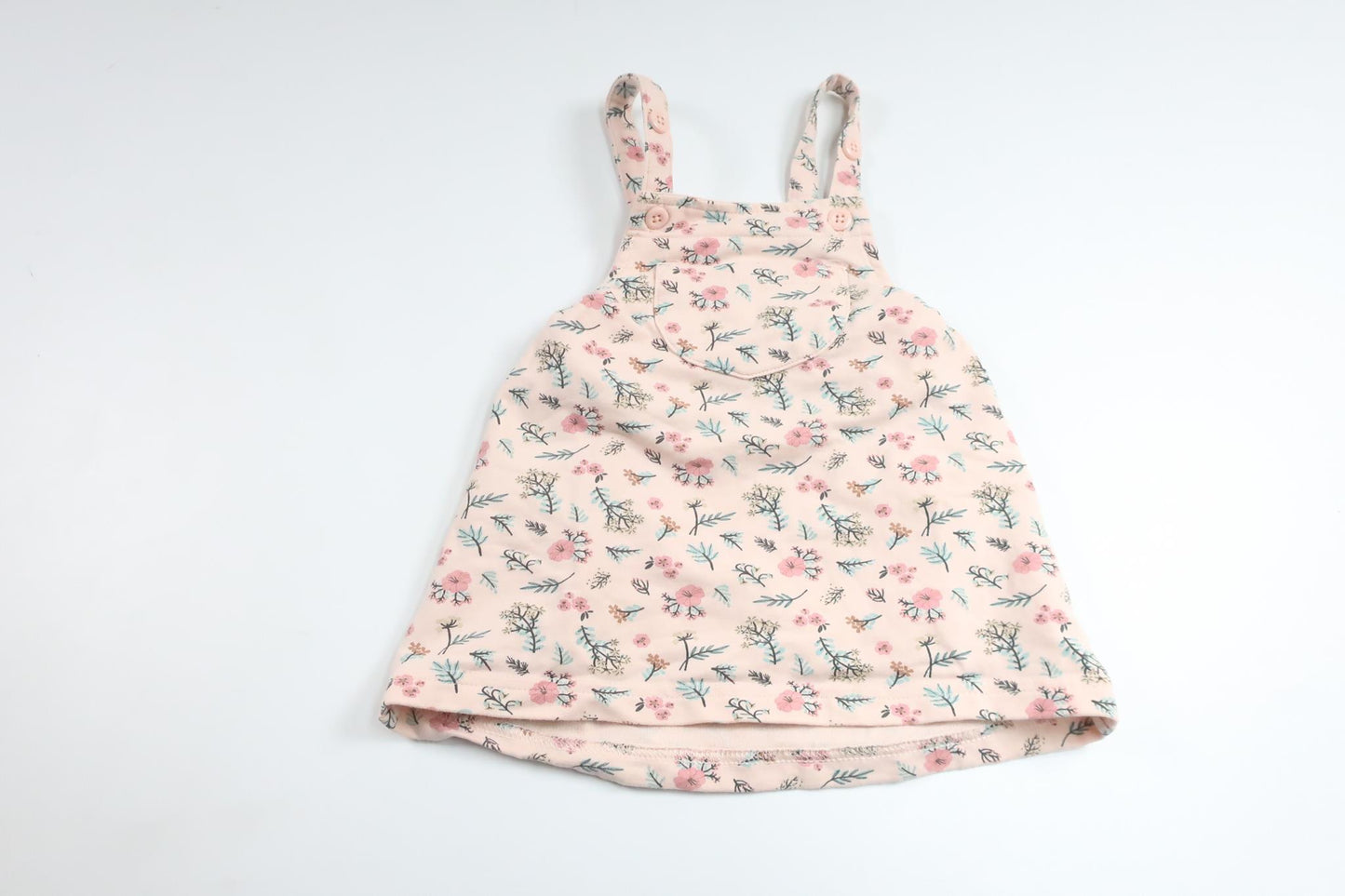 Geblümtes Trägerkleid von ICA I Love Eco – Größe 68 – Rosa