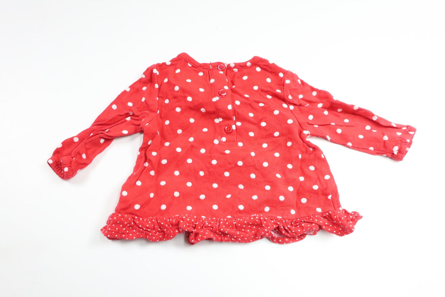 Gepunkteter Pullover von Primark – Größe 62 – Rot