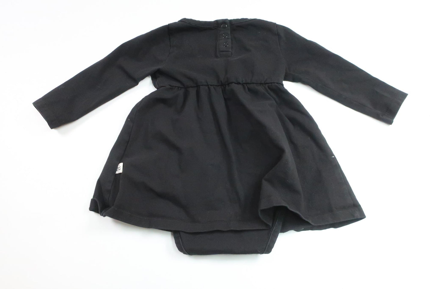 Kleid mit integriertem Body von A Happy Brand – Größe 86/92 – Schwarz