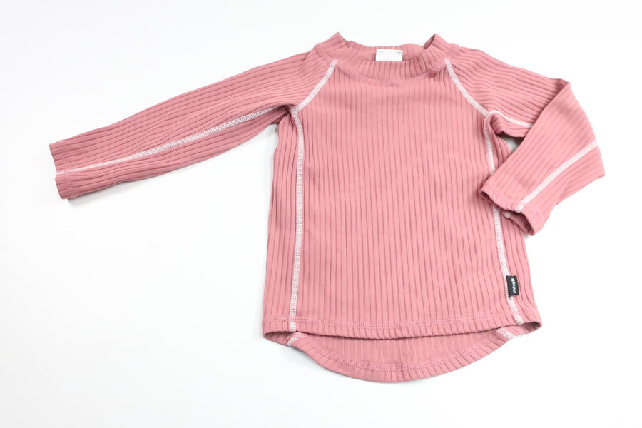 Geripptes UV-Schutzshirt von Lindberg – Größe 86/92 – Rosa