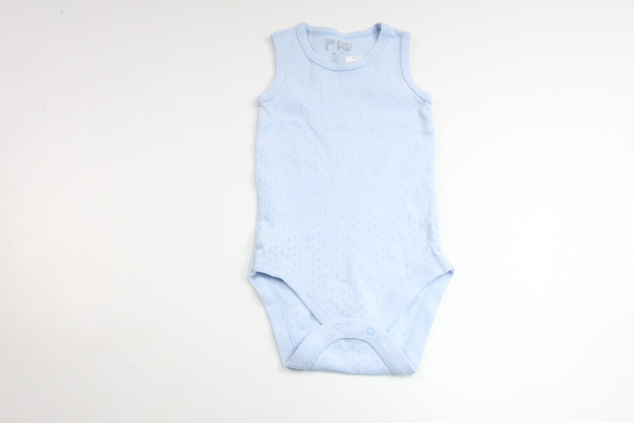 Leinenbody von Puf Puf – Größe 98 – Blau