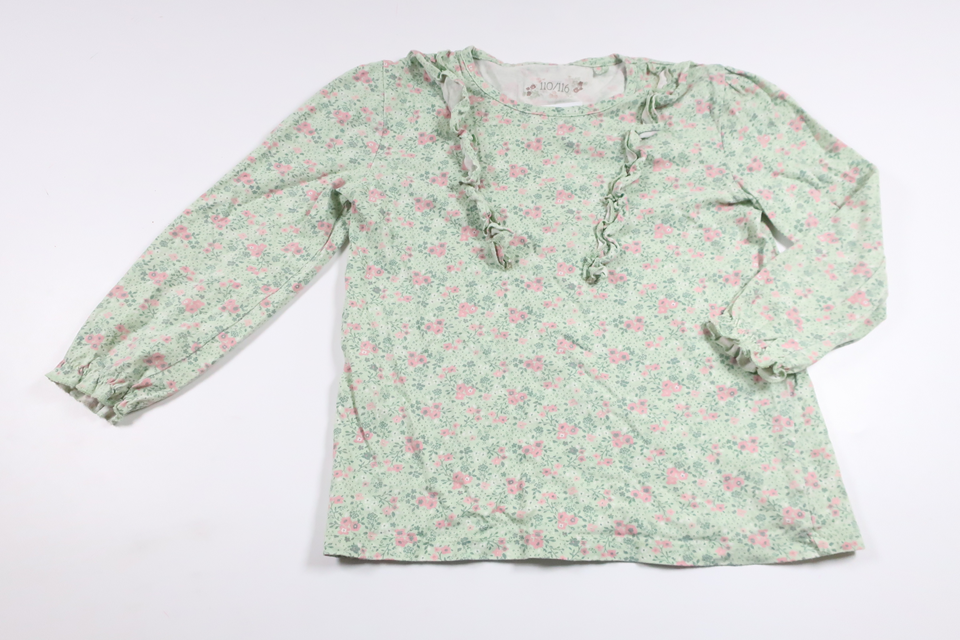 Pyjamapullover von unbekannter Marke – Größe 110/116 – Grün