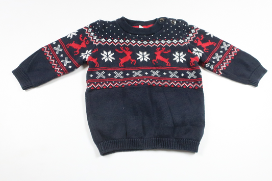 Strickpullover von H&MM - Größe 68 - Marineblau