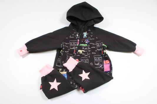 Softshell-Overall von iELM – Größe 80 – Schwarz