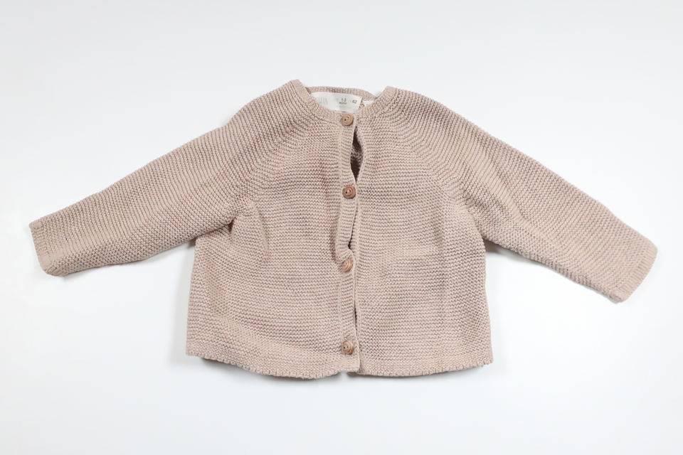 Knitted cardigan from Zara - Size 62 - Beige