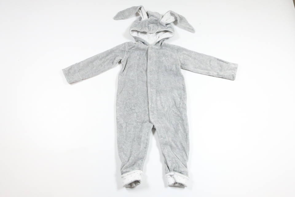Rabbit fleece overall from Livly - Size 62/68 - Grey